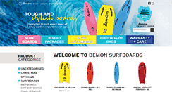 Desktop Screenshot of demonsurfboards.com.au