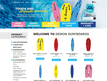 Tablet Screenshot of demonsurfboards.com.au